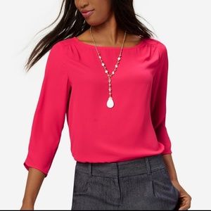 The Limited- pink 3/4 sleeve top